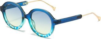 Generic Women Outdoor Vacation Party Men Sunglasses(Blue)