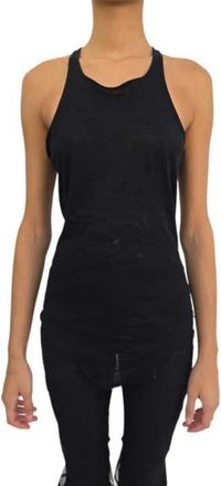 Rick Owens Basic Tank - Dames - Tops zonder mouwen - Zwart - L - Katoen - Tops