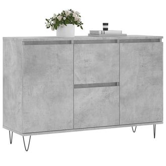 Berkfield Home Sideboard Concrete Grey 104x35x70 cm Engineered Wood | Size: 104 x 35 x 70 cm