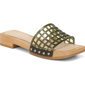 Vince Barbara Jelly Slide Sandal in Chive at Nordstrom Rack, Size 11