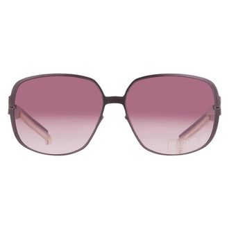 Mykita NO1 SUN-HELEN-PURPLE Bordeaux Gradient Oversized Unisex Sunglasses NO1 SUN-HELEN 010 63