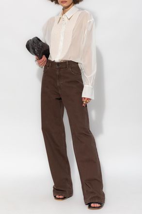 The Mannei Tebulos Silk Shirt, Womens, White