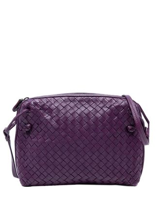 Bottega Veneta 2012-2025 Nappa Intrecciato Nodini crossbodytas - Paars