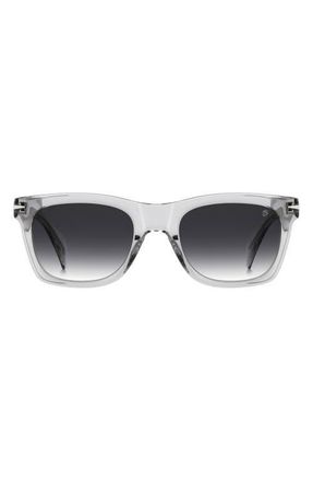David Beckham 53mm Rectangular Sunglasses in Grey/Dark Grey Sf at Nordstrom
