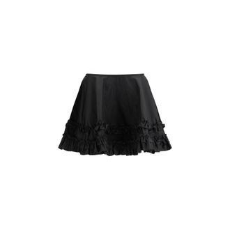 Ganni Ganni Recycled Polyamide Mini Womens Skirt