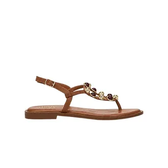 Ovye By Cristina Lucchi Schoenen, Dames, Bruin, 39 EU, Leer, Vintage Sandal