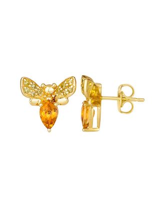 Le Vian Bee Positive 14K 0.93 Ct. Tw. Diamond & Citrine Stud Earrings