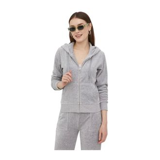 Juicy Couture Dames, Sweatshirts & Hoodies, Grijs, Maat: XS Katoen