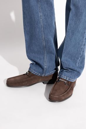 Ferragamo Grandioso2 Loafers Shoes, Mens, Brown