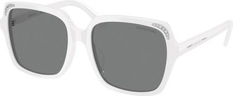 Swarovski SK6034D Asian Fit 105087 Womens Sunglasses White Size 56