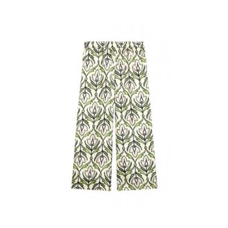 Max Mara Broeken, Dames, Veelkleurig, M, Max Mara Weekend - Broeken > Wijde broeken