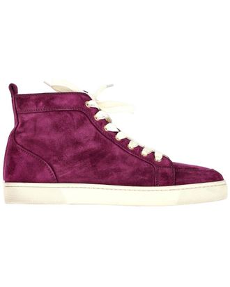 Christian Louboutin Womens Suede Rantus High-Top Sneaker (Authentic Pre- Loved)