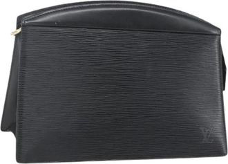 Louis Vuitton Pre-owned Vintage Leren Clutch - Dames - Vintage Clutch - Zwart - ONE Size - Leer - Vintage