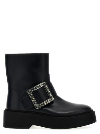 Roger Vivier Womens Viv Rangers Ankle Boots