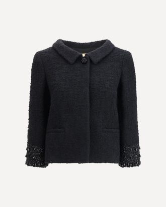 Valentino Tweed virgin wool Jacket Female 46