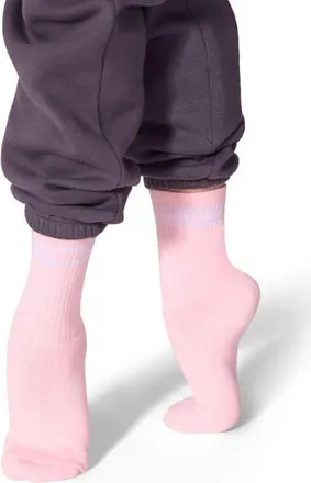 Capezio Varsity Crew Sock in Bright Pink at Nordstrom, Size Small
