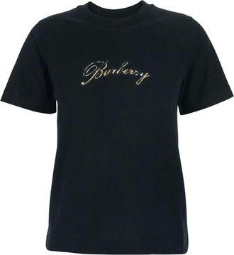 Burberry Dames, Tops, Zwart, Maat: XS