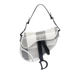 Dior Pre-owned Mini Saddle Bag - Dames - Pre-owned - Wit - Maat: ONE Size Leer