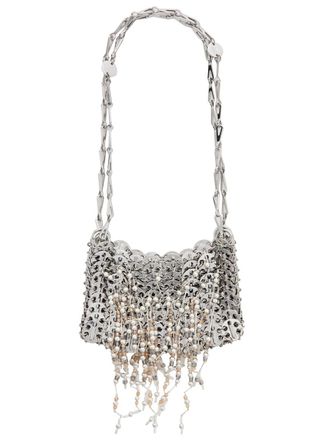 Paco Rabanne 1969 Nano Metal Disc Shoulder bag - Pearl - One Size
