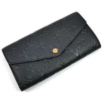 Louis Vuitton Black Monogram Empreinte Long Wallet (Bi-Fold) (Pre-Owned)
