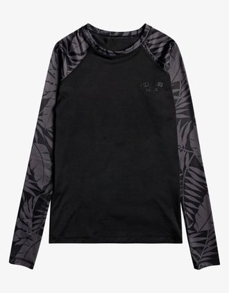 Billabong Womens Billabong Womens Capsule Long Sleeve UPF50 Rash Vest - Black - Size: 10/8