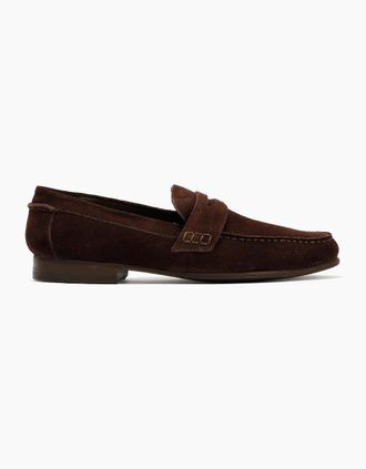 Hudson Mens ARGYLE MENS BROWN SUEDE LOAFER - Size: 10