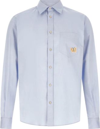 Valentino Garavani Shirts - Heren - Zakelijke Overhemden - Blauw - XL - Overhemden