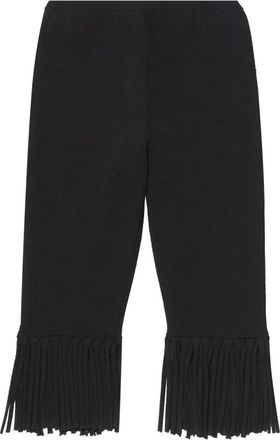 Proenza Schouler Textured Biker Shorts met Franjes - Dames - Korte Broeken - Zwart - XS - Korte Broeken