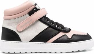 Ferragamo Ladies Pink Patterned Bright Sneakers, US Size 9.5