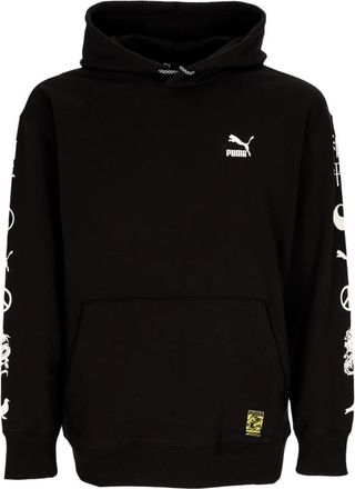 Puma Lightweight Graphic Hoodie X Staple - Heren - Sportshirts - Zwart - S - Fitness