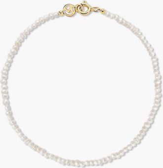 Mejuri Micro Pearl Bracelet in Gold /Pearl by MEJURI at Nordstrom, Size 7.5