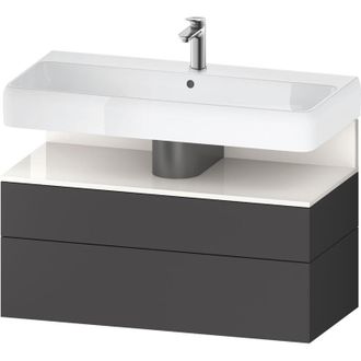 Duravit Duravit - Qatego Mueble Bajo Lavabo, 1 Extra&iacute;ble Y 1 Caj&oacute;n
