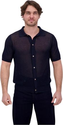 Tagliatore Polo Vest - Heren - Polos - Blauw - L - Katoen - Tops