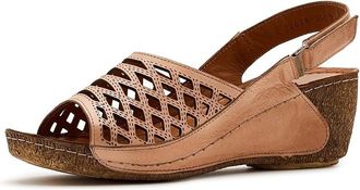 Spring Step Denair Womens Wedge Shoes Peach : EU 42 (US Womens 10.5-11) M, Leather