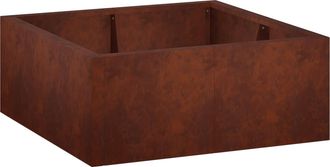 vidaXL Muro De Contenci&oacute;n 4 Uds. 100 X 100 X 40 Cm Acero Oxidado Vidaxl