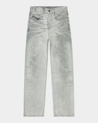 Diesel Men & apos;s 2001 D-Macro Wide-Leg Jeans