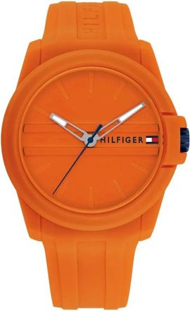Tommy Hilfiger Horloge met siliconen band - Heren - Horloges - Oranje - ONE Size - Accessoires