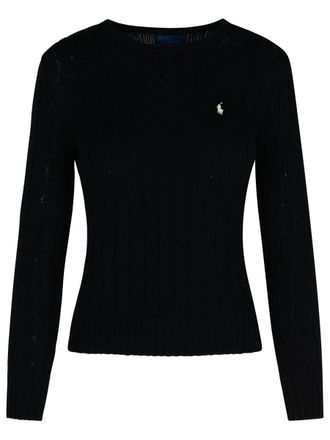 Polo Ralph Lauren Julianna Black Cotton Sweater