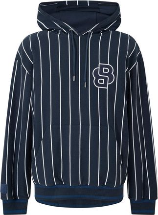HUGO BOSS Mens Hooded Neck Long Sleeve Sweatshirt in Dark Blue - Size X-Large