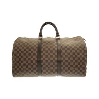 Louis Vuitton Brown Coated Canvas Boston Bag (Pre-Owned)