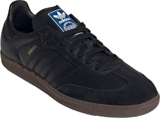 adidas Gender Inclusive Samba OG Sneaker in Core Black/core Black/gum at Nordstrom, Size 12.5