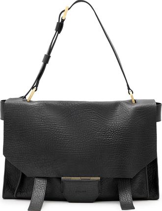 AllSaints Ursa Leather Satchel in Black at Nordstrom