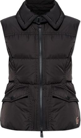 Moncler Performance & Style Vest - Dames - Bodywarmers - Zwart - S - Leer - Jassen