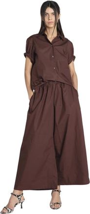 Sofie D'Hoore Biscay Shirt - female - Sofie Dhoore - Wide Trousers - Brown - 2XS - Trousers