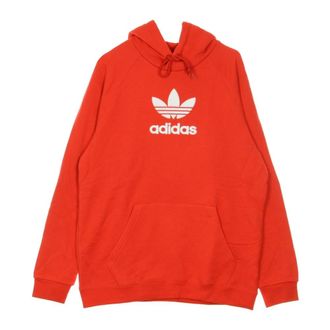 adidas Hoodies, male, Red, Size: XL Premium Lightweight Hooded Sweatshirt