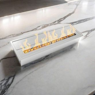 Dmora Quemador Dru, Hornillo, Elemento Calefactor, Incinerador, Made In Italy, 18x61 H10 Cm, Plata - Dmora