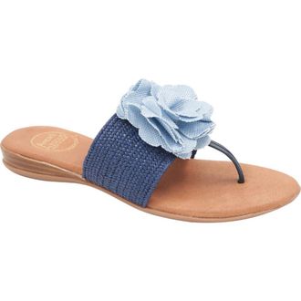 Andr&eacute; Assous Nara Sandal in Navy at Nordstrom, Size 10