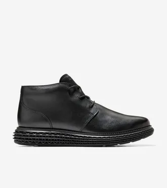 Cole Haan Mens &Oslash;riginal Grand 2.0 SkyWeave Chukka Waterproof Boots - Black Size 10.5