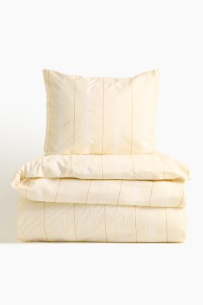 H&M Einzelbettw&auml;sche aus Baumwollperkal - Yellow