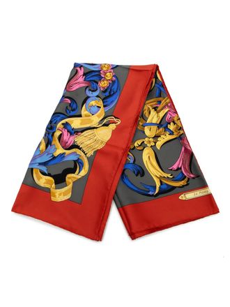 Herm&egrave;s 20th Century Le Mors A La Conetable Silk Scarf 90 scarves - Grigio